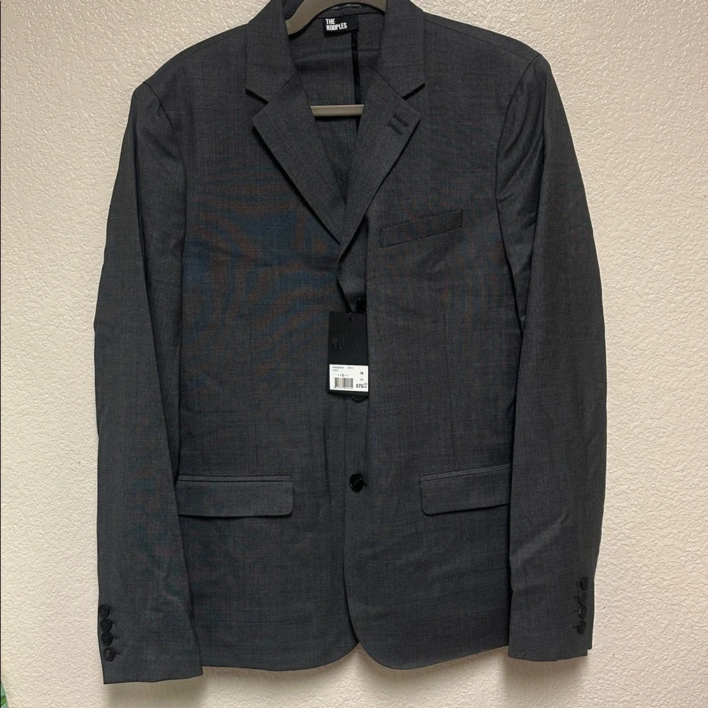 NWT The Kooples Gray Wool Men's Blazer - Size 48 $570 MSRP